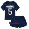 Virallinen Fanipaita + Shortsit Paris Saint-Germain Marquinhos 5 Kotipelipaita 2022-23 - Lasten